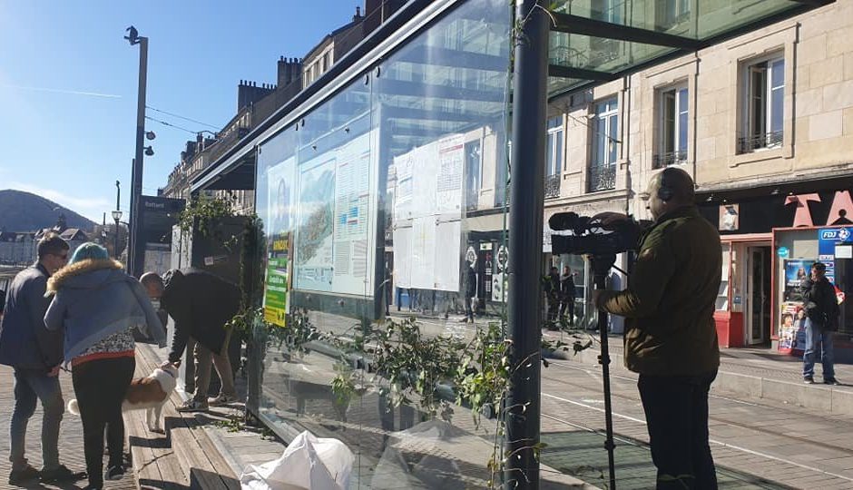 Action de désobéissance civile le 22 février à Besançon ©Besançon Verte et Solidaire ©