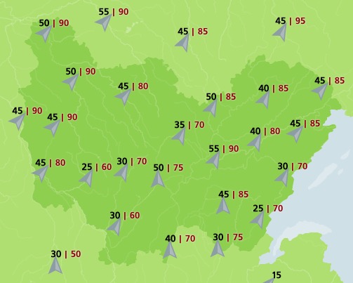 tempête février 2020 © météo France ©