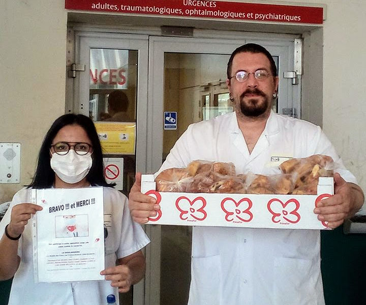 Les invendus de cette boulangerie ont été offerts aux soignants du CHU de Besançon ©Florence D. ©