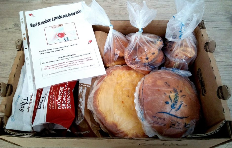 Les invendus de cette boulangerie ont été offerts aux soignants du CHU de Besançon ©Florence D. ©