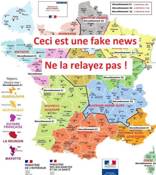 fake news, fausse carte de 