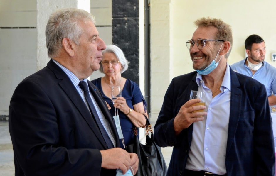 Jean-Louis Fousseret, maire de Besançon et Fabrice Jeannot, Président du groupe SMCI.  ©