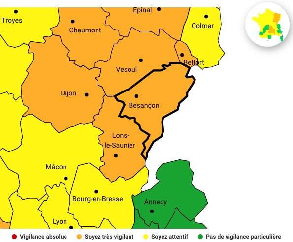 Vigilance météo 12 juin 2020 © Météo france ©