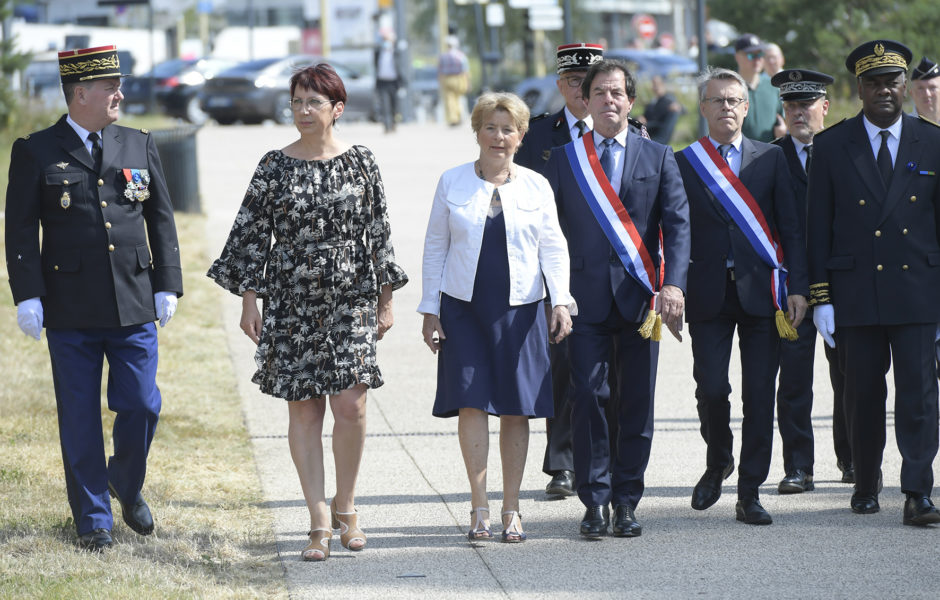 Cérémonie militaire du 14 juillet 2020 à Besançon. © Éric Châtelain /Ville de Besançon 