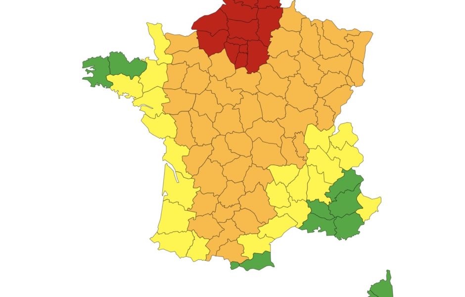 Vigilance Météo du 8 août 2020 à 16h © Météo France ©