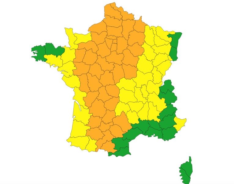 Vigilance Météo 6 août 2020 16h © Météo France ©