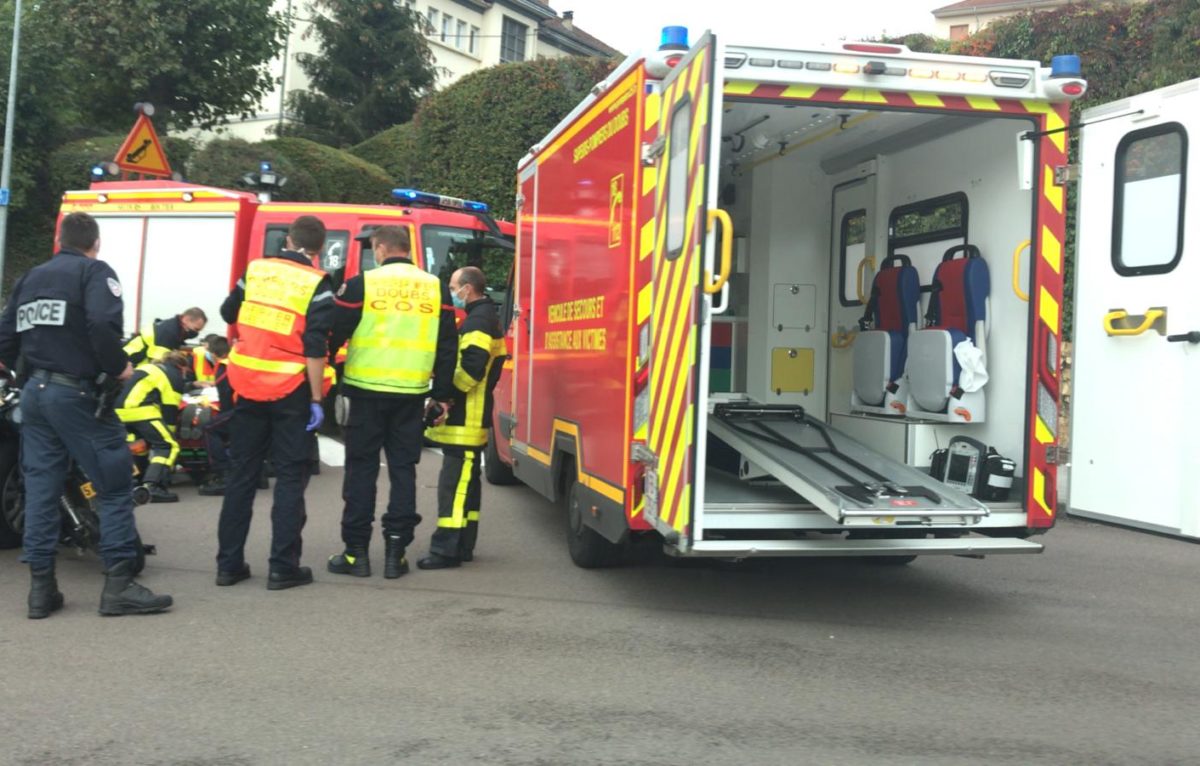 accident rue de Vesoul - 8/10/20 vers 11h50 © Alerte témoin