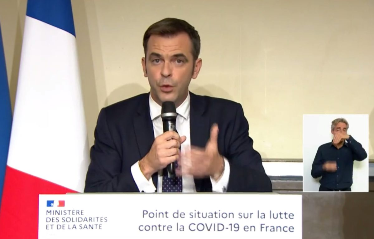 O Véran - 1er Octobre 2020 (Hôpital Bichat) &copy; capture ministère santé