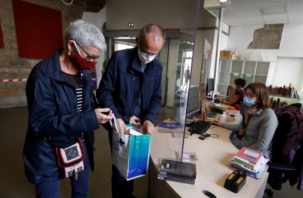 Bibliothèque de Besançon durant le confinement © JC Sexe - Ville de Besançon