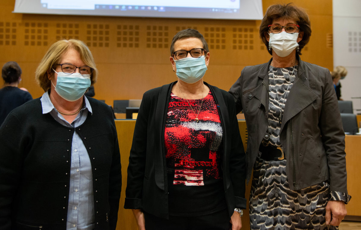 Odile Faivre-PetitJean, Christine Bouquin et Annick Jacquemet (de gauche à droite)  © Lionel Georges CD Doubs