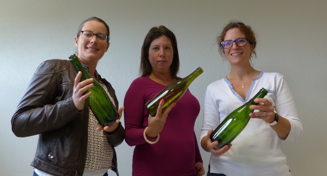 L'équipe de J'aime mes bouteilles : Aude, Muriel et Delphine. ©DR ©