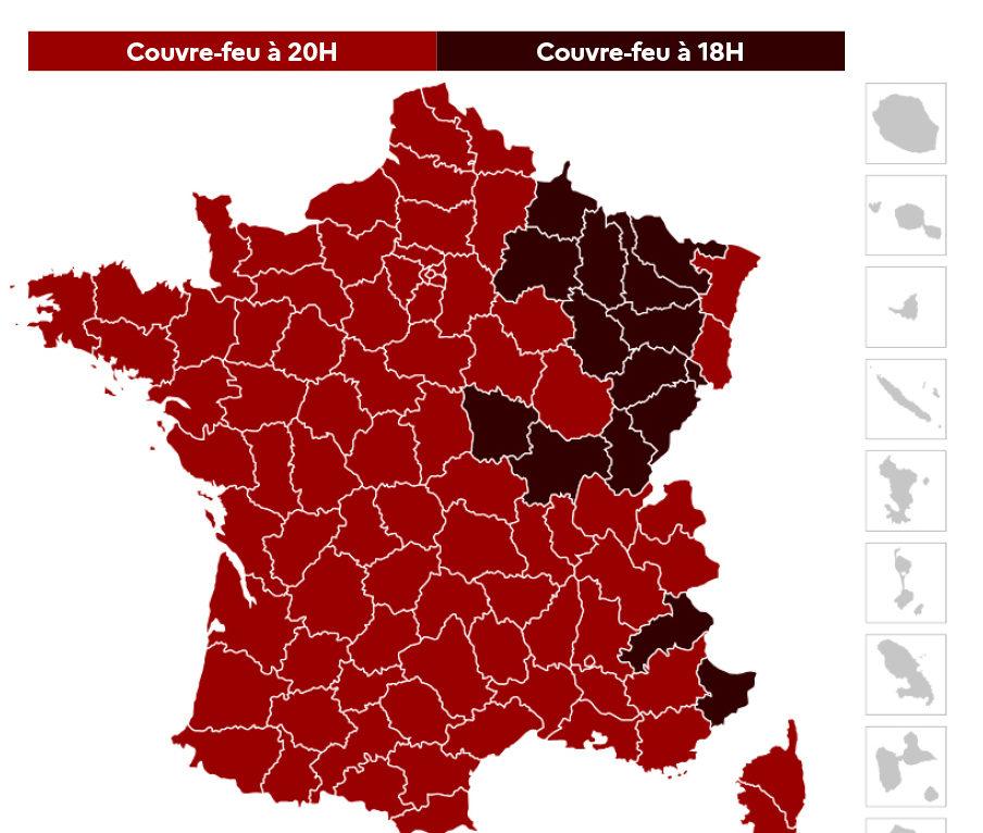 15 départements sont concernés  © ministère intérieur