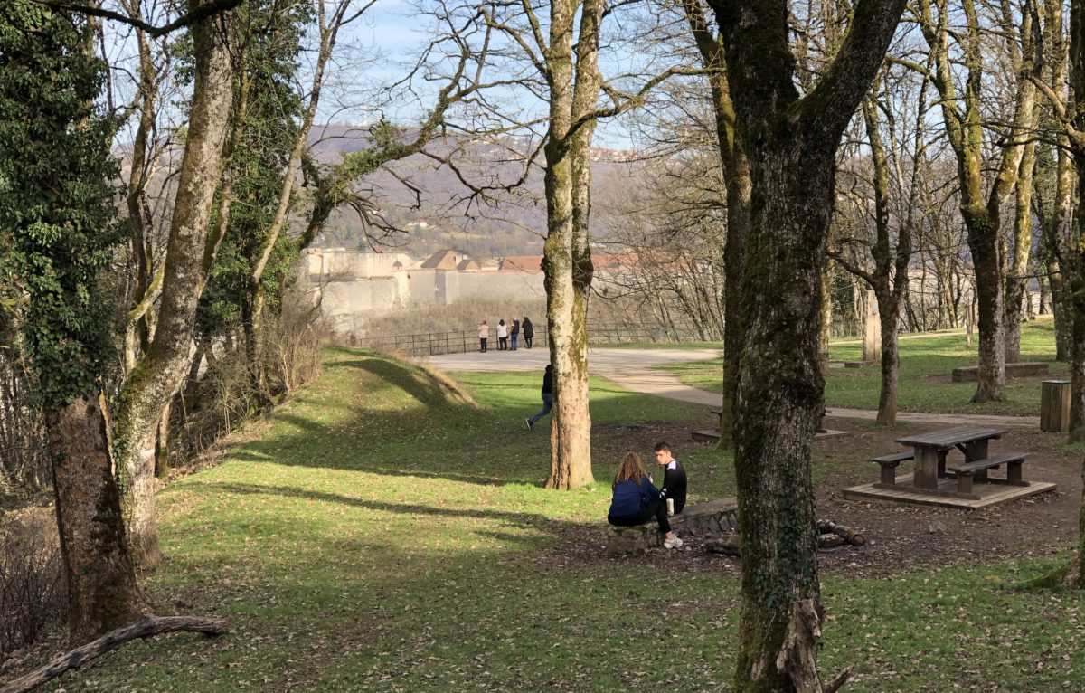 Le 21 février 2021  au fort de Chaudanne à Besançon © D Poirier
