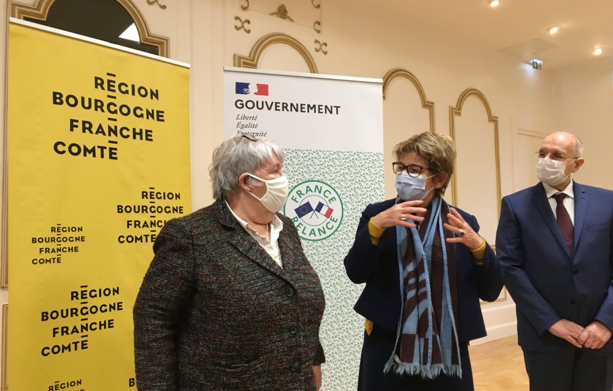 Jacqueline Gourault, Marie-Guite Dufay et Fabien Sudry ©