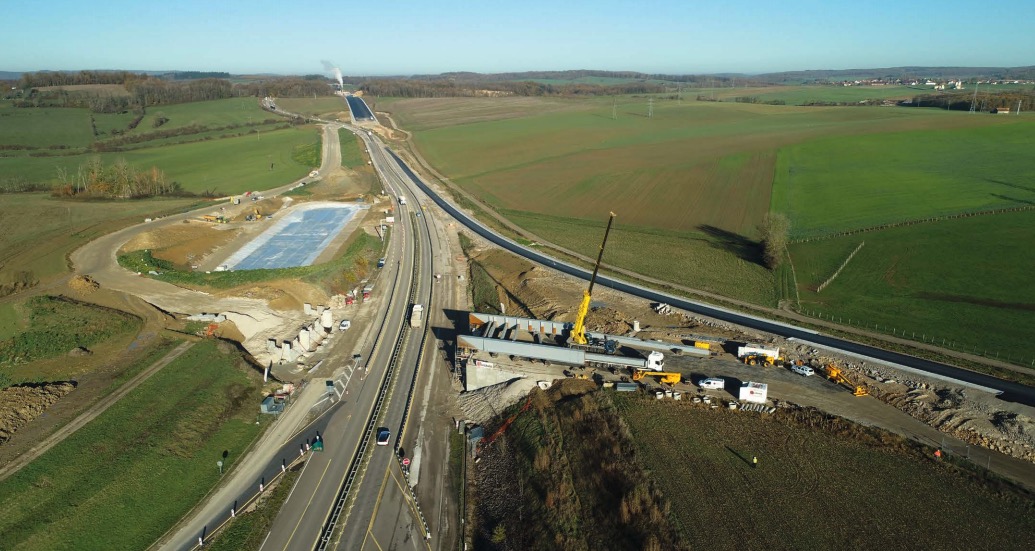 Le dernier ouvrage de  franchissement (PS 9) est en cours de réalisation © dreal Bourgogne Franche-Comté 