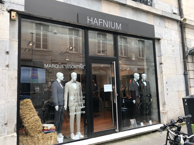Pop up store Hafnium au centre-ville de Besançon. © Alexane Alfaro