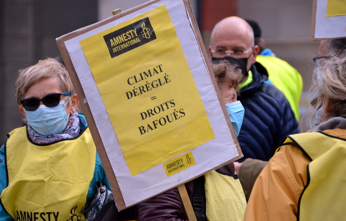 Marche pour le climat le 19 mars à Besançon. © Alexane Alfaro