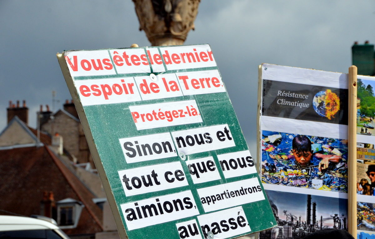 Marche pour le climat le 19 mars à Besançon. <span class='copyright'></img>© Alexane Alfaro</span>