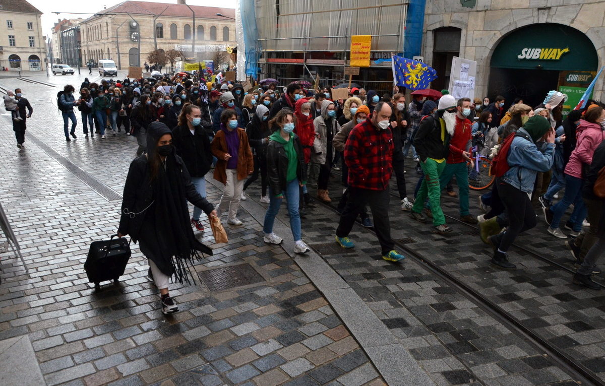 Marche pour le climat le 19 mars à Besançon. <span class='copyright'></img>© Alexane Alfaro</span>