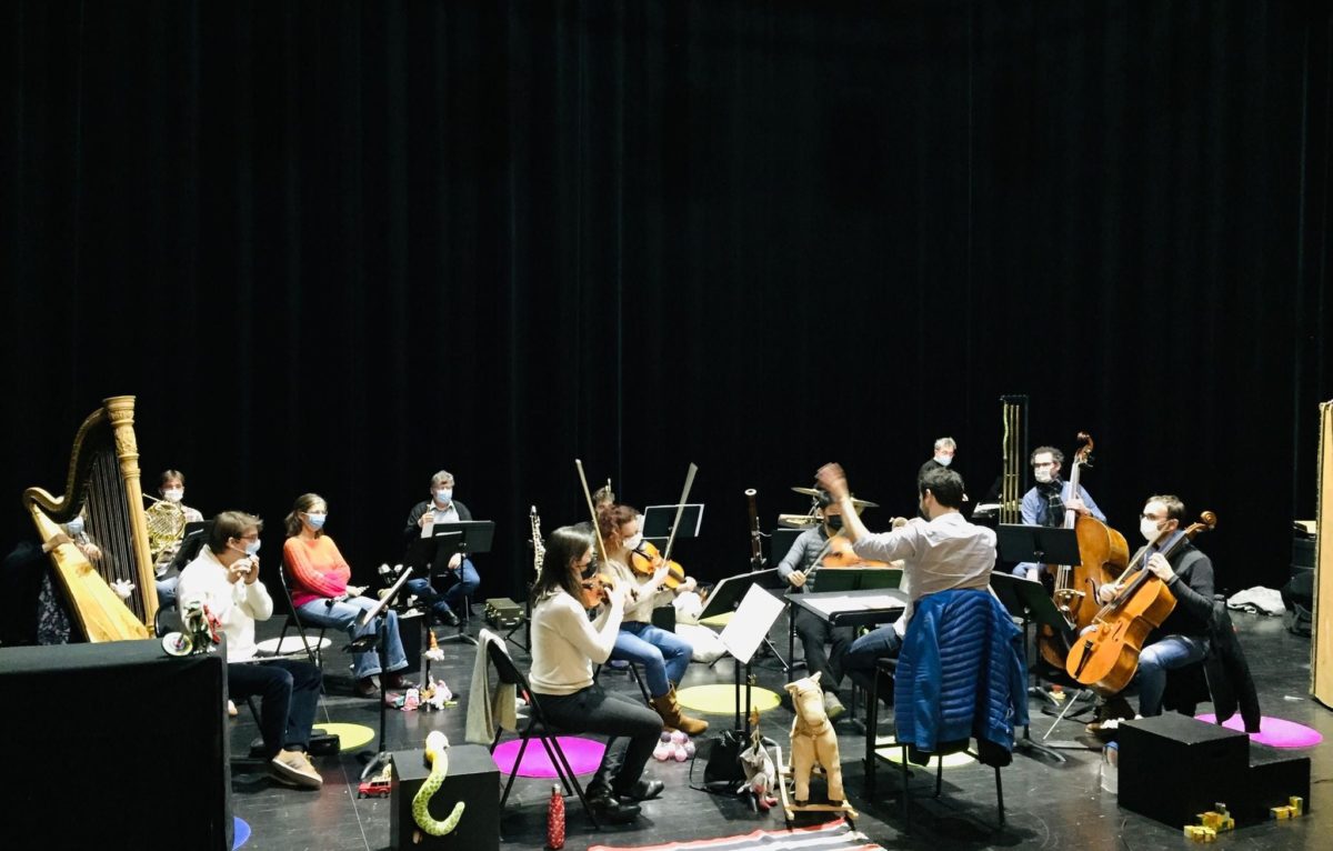L'Orchestre Victor Hugo à l'école maternelle de Bavans. © Orchestre Victor Hugo/Facebook