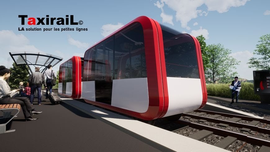 En Bretagne Un prototype de navette commencera à circuler  fin 2021 © TaxiRail