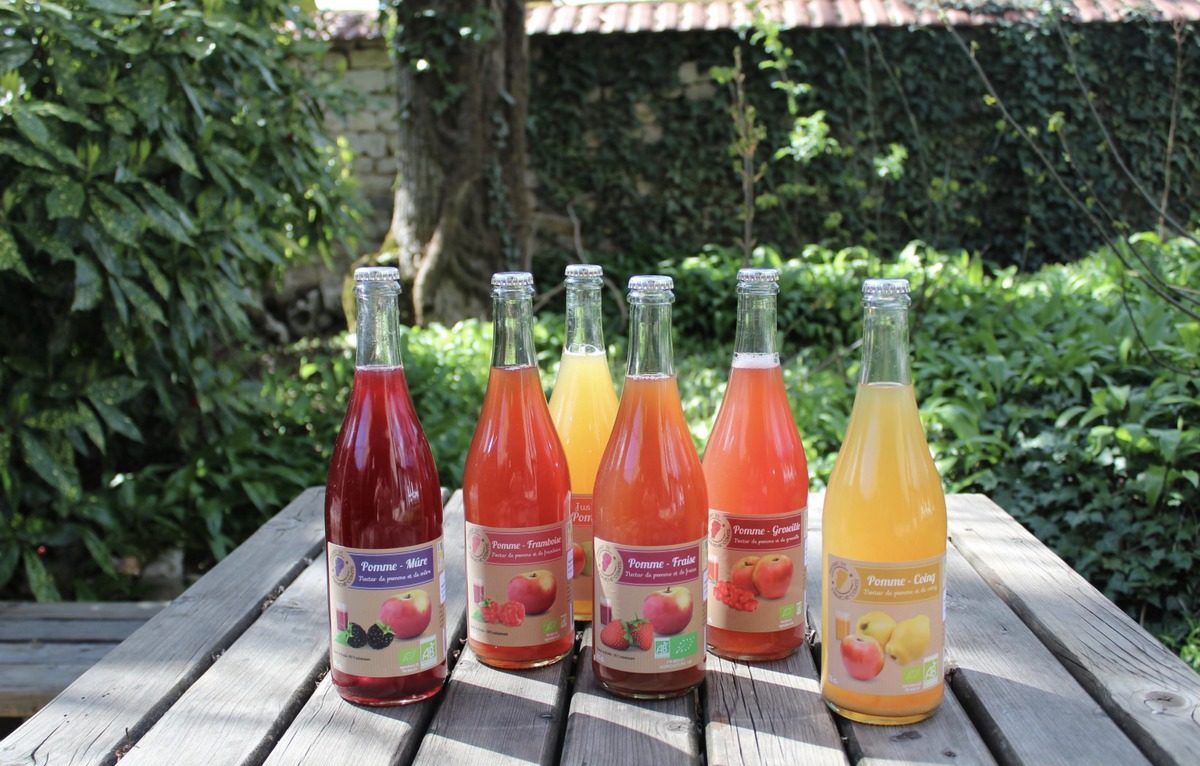 Jardins de Cocagne - Jus et nectars de fruits. © Association Julienne Javel