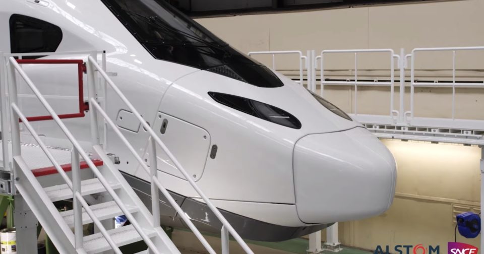 TGV M Alstom dévoile la motrice du futur TGV, prévu pour 2024