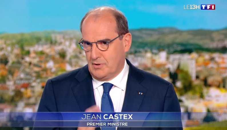  © Capture vidéo TF1 intervention J. Castex