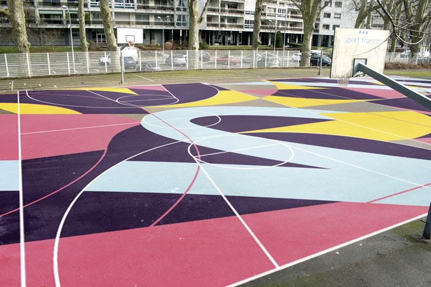 Maquette du projet de playground artistique Isenbart à Besançon. © Vincent Jacquin