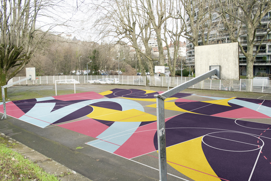Maquette du projet de playground artistique Isenbart à Besançon. © Vincent Jacquin
