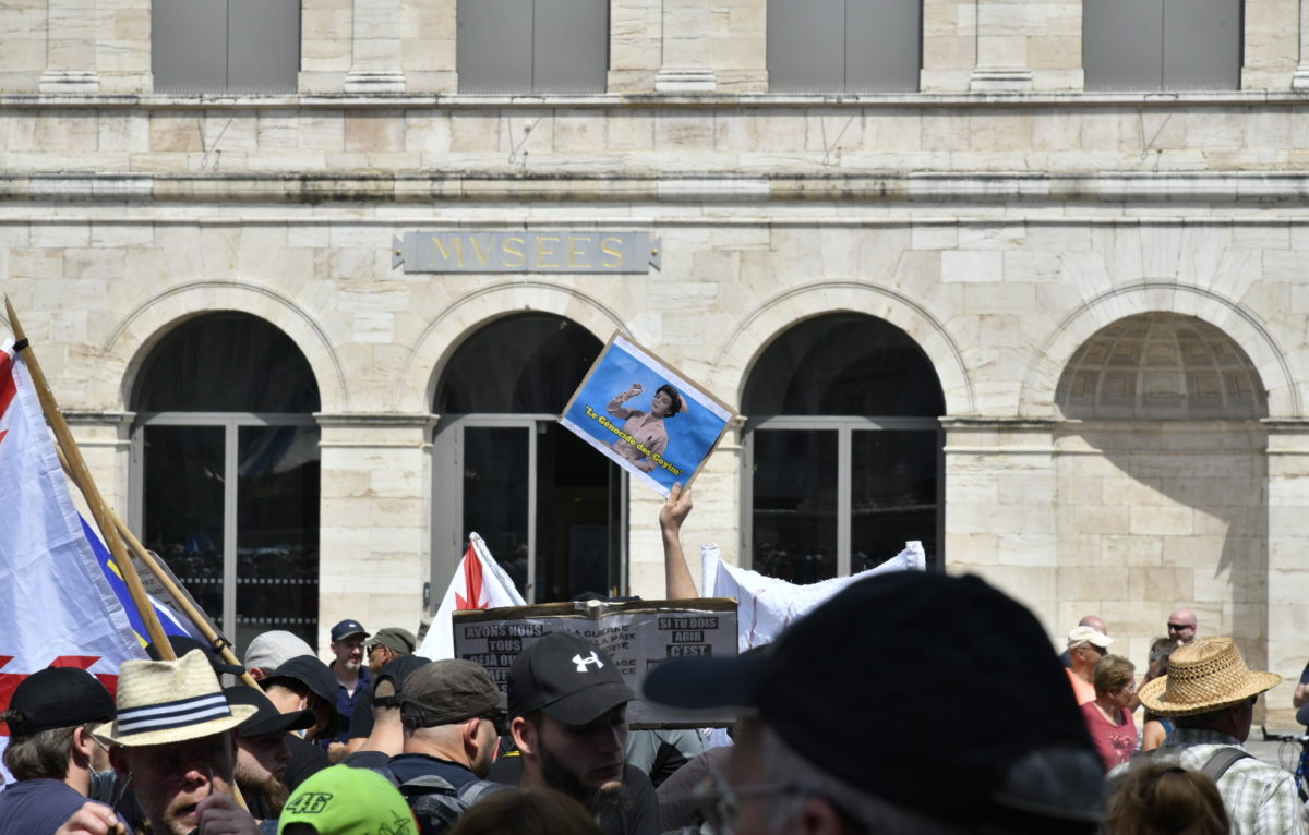 manifestation du 14 août 2021 à Besançon © Licra Besançon Franche-Comté 