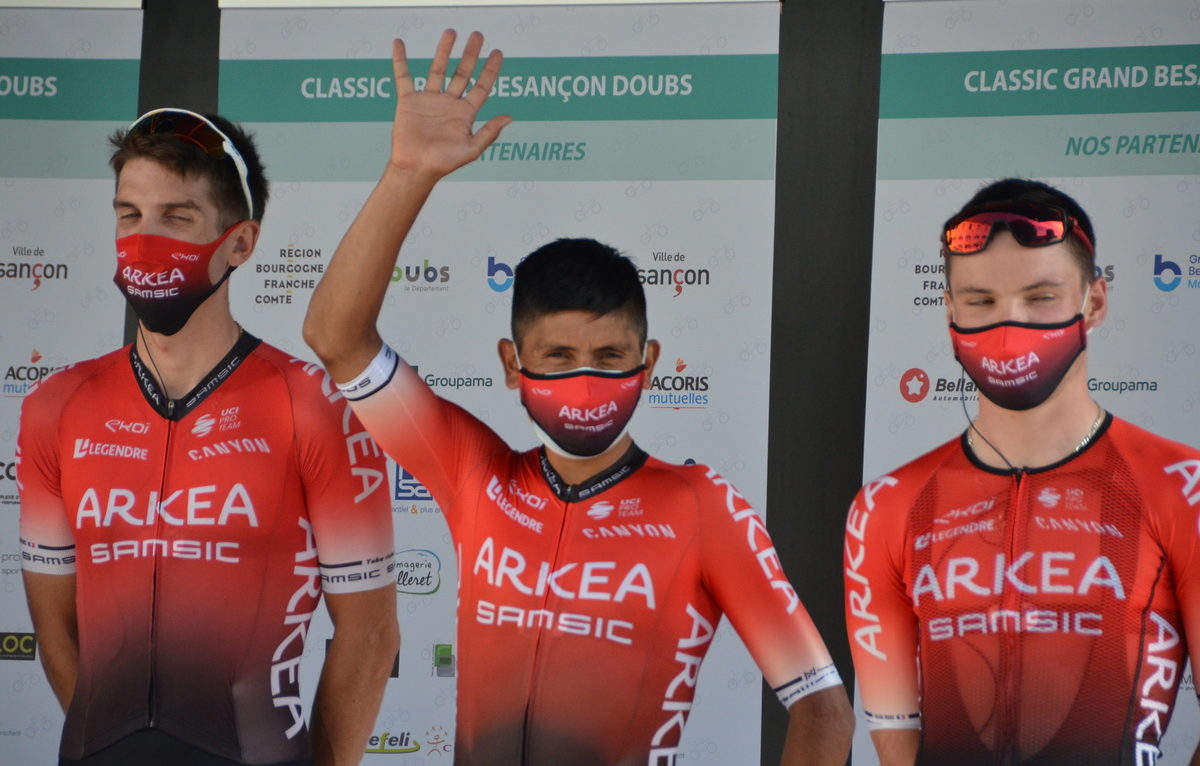 Nairo Quintana, un des prétendants au titre de la course. © Alexane Alfaro