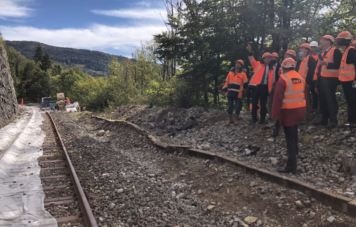 Chantier sur la ligne des hirondelles. © SNCF Réseau