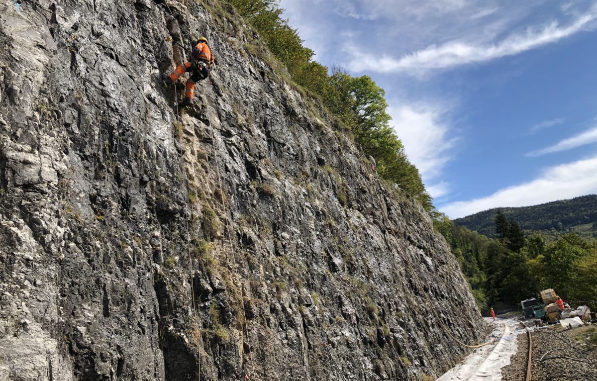 Chantier sur la ligne des hirondelles. © SNCF Réseau