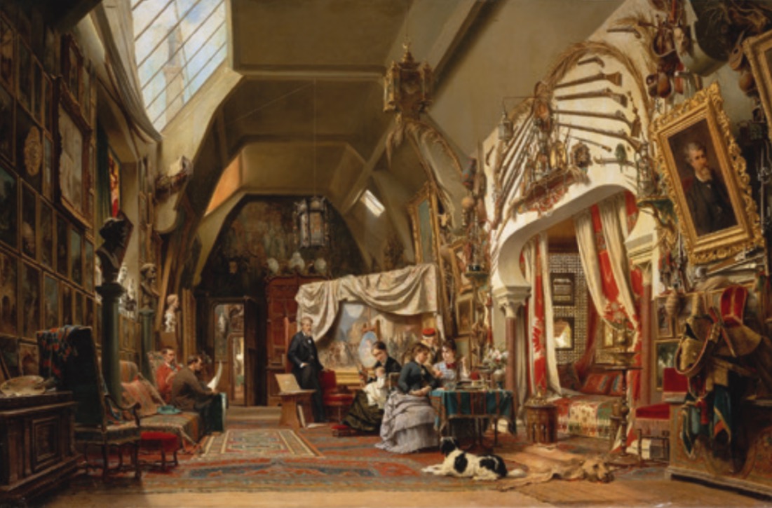 Charles Giraud, L’atelier d’un artiste (Eugène Giraud),
1870, huile sur toile, 101 x 150 cm
Compie?gne, Muse?e national du Cha?teau de Compie?gne <span class='copyright'></img>© RMN-Grand Palais (domaine de Compie?gne) / Daniel Arnaudet</span>