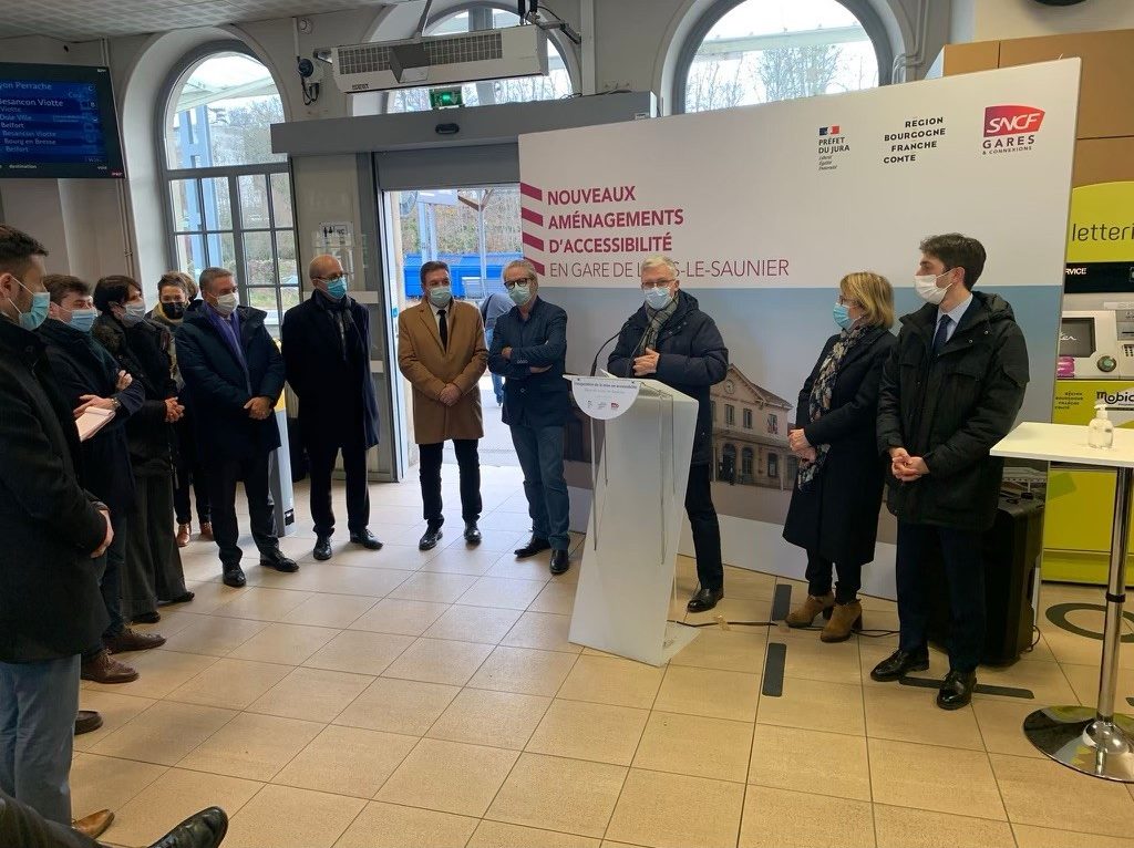 Inauguration de la mise en accessibilité de la Gare de Lons-le-Saunier  ©SNCF Réseaux ©