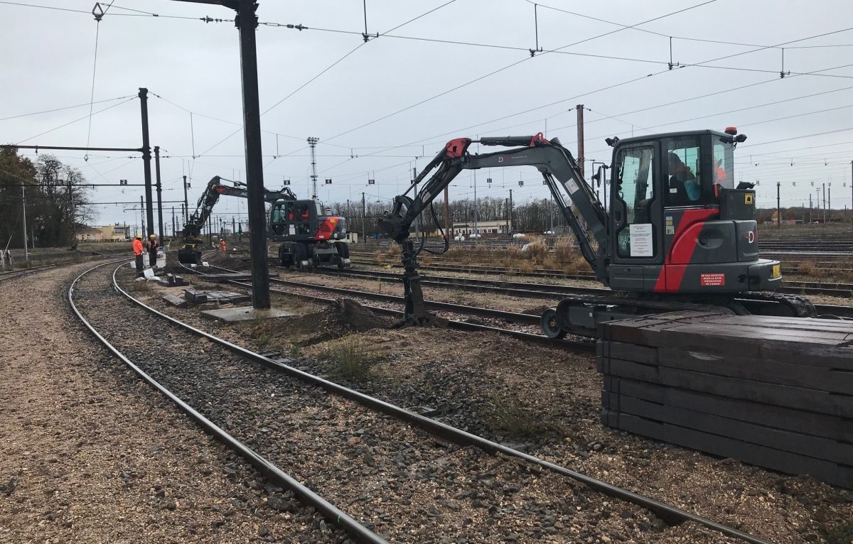 Visite des travaux du triage de Gevrey le 2 décembre 2021 ©SNCF Réseau ©