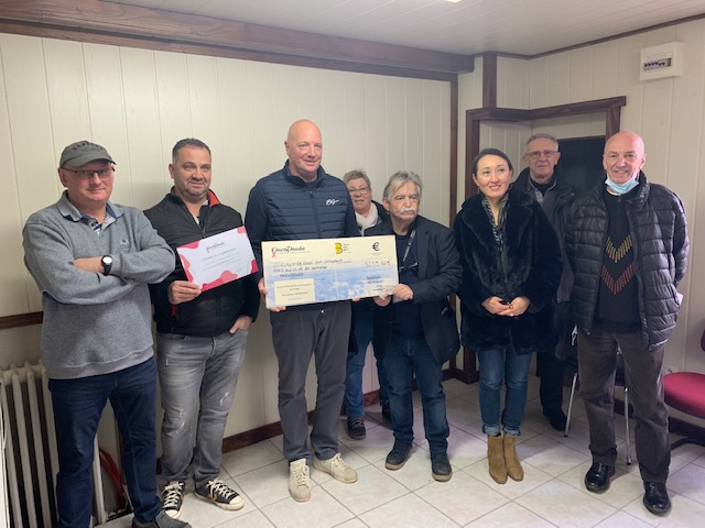 La remise de chèque avait lieu ce lundi 6 décembre 2021 dans les locaux de la Maison de la Boulangerie à Besançon ©Union Patronale de la Boulangerie du Doubs ©