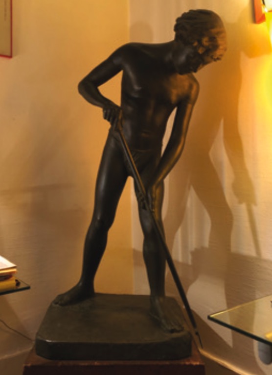 Gustave Courbet, Le Pe?cheur aux chabots ou Le Pe?cheur de chavots 1863 - Bronze - France, collection prive?e ©