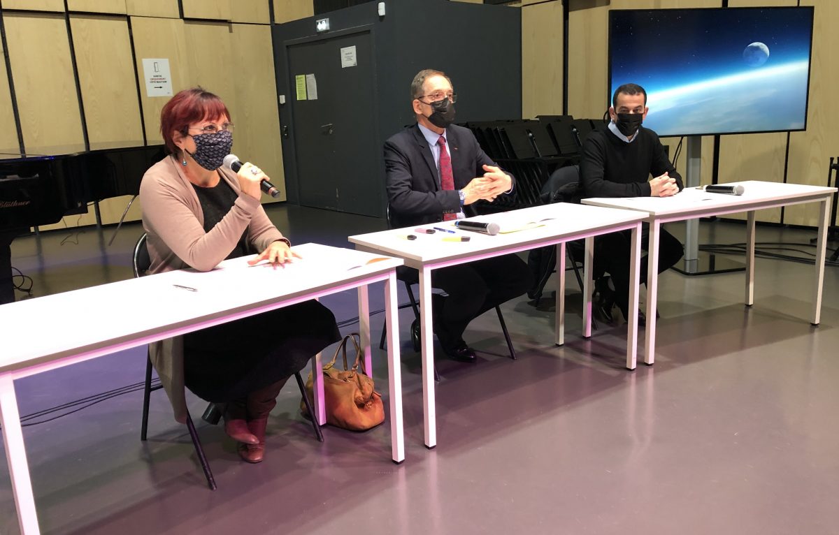 Anne Vignot, Gabriel Baulieu, Abdel Ghezali. © Alexane Alfaro