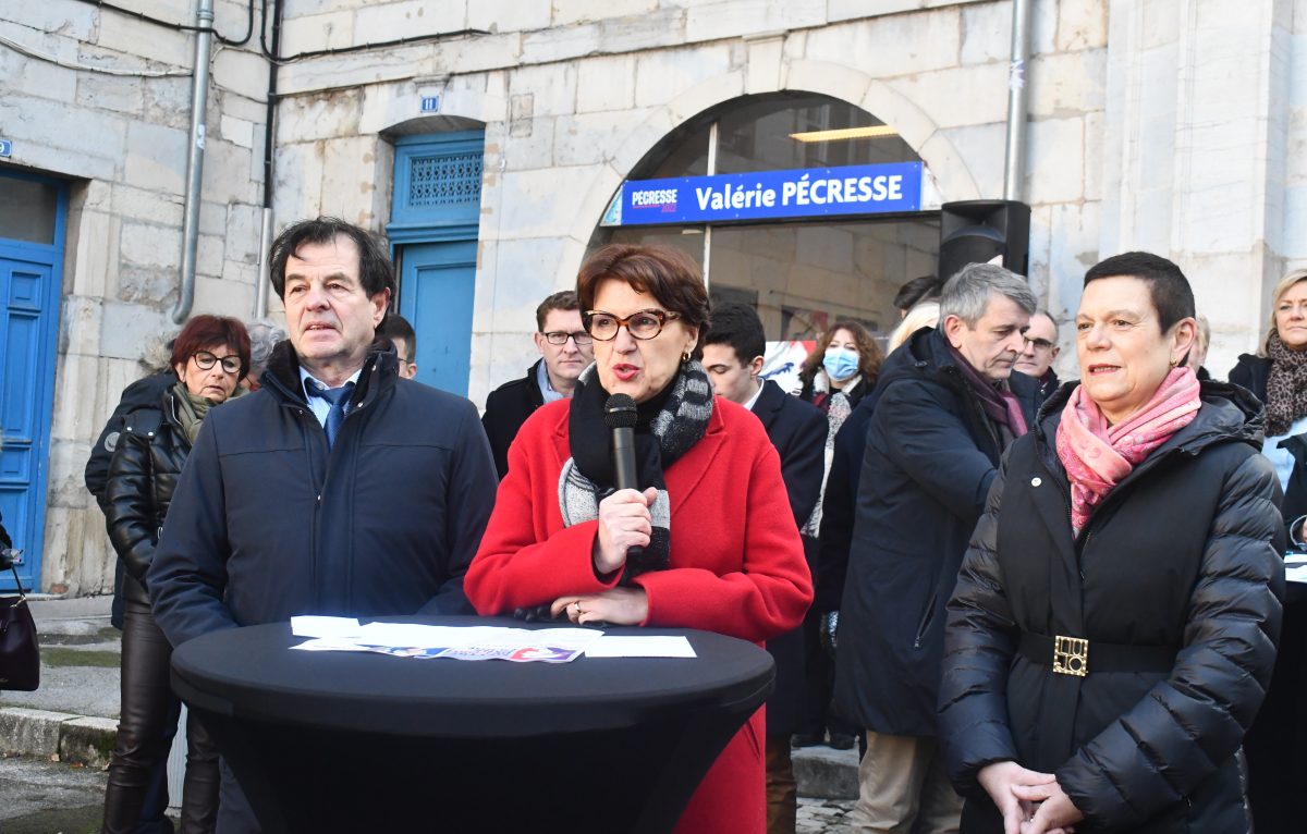 Jacques Grosperrin, Annie Genevard et Christine Bouquin. © BJ