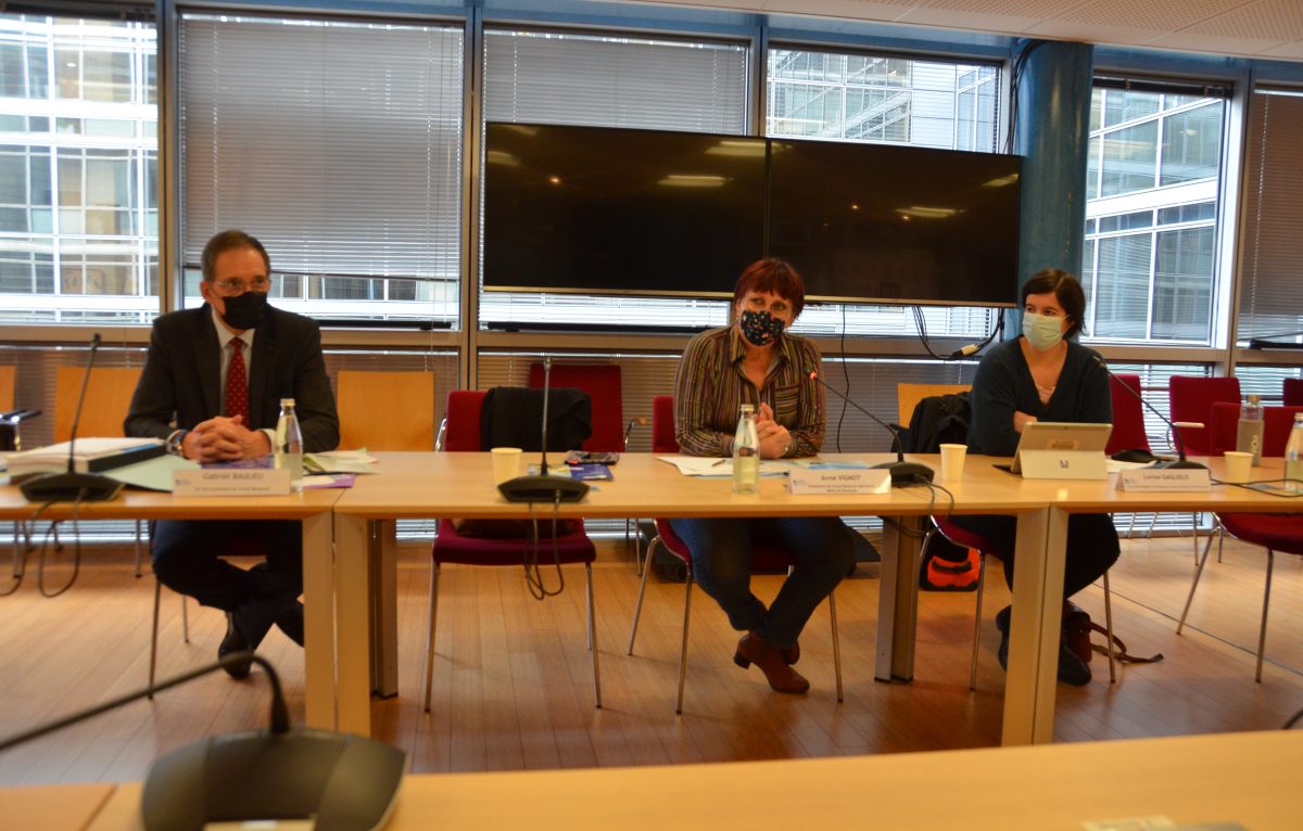 Gabriel Baulieu, Anne Vignot et Lorine Gagliolo. © Alexane Alfaro