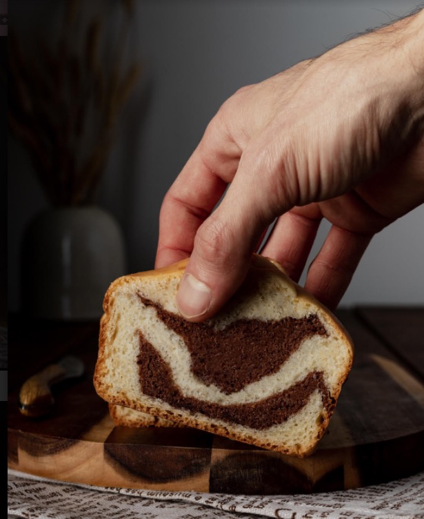 Cake marbré vegan à la purée de noisettes crues © Victor Courtois/Beautyfood cooking