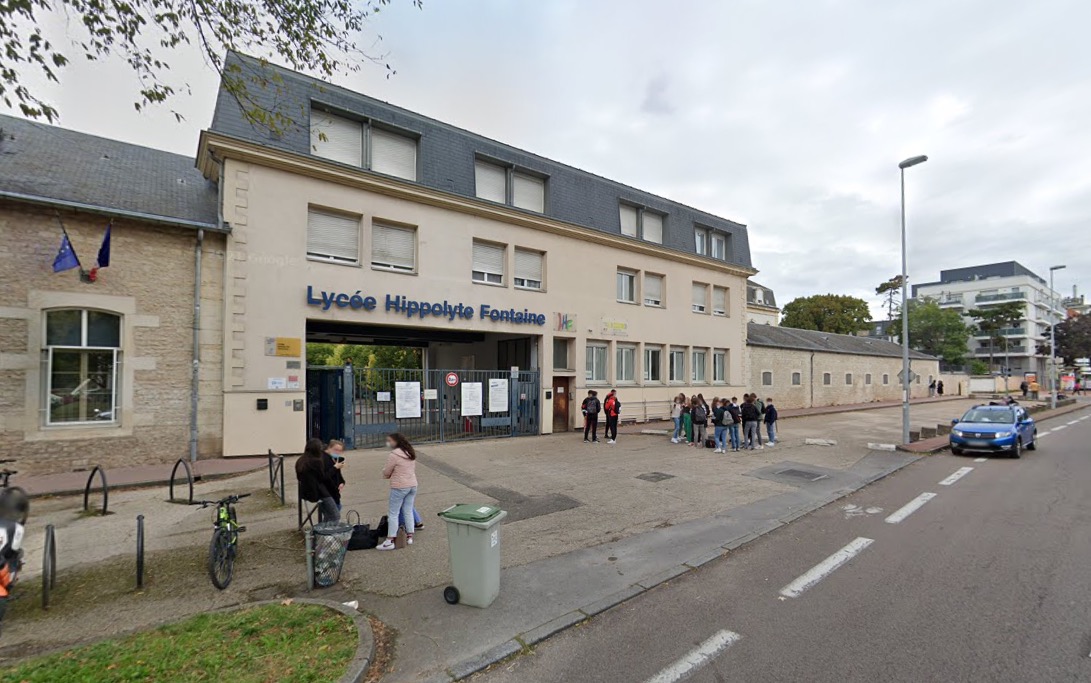 Lycée Hippolyte Fontaine à Dijon © www.google.com/maps