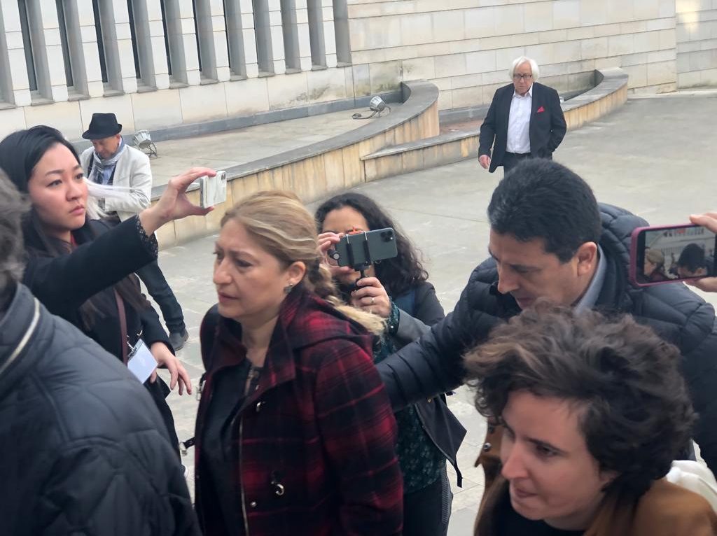 Les parents de Nicolas Zepeda Contreras arrivent au palais de justice de Besançon © Alexane Alfaro