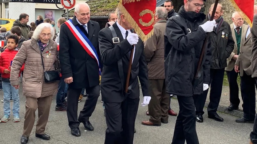 Jacqueline Teyssier le 11 novembre 2019 à Roche-lez-Beaupré © Mairie de Roche-lez-Beaupré