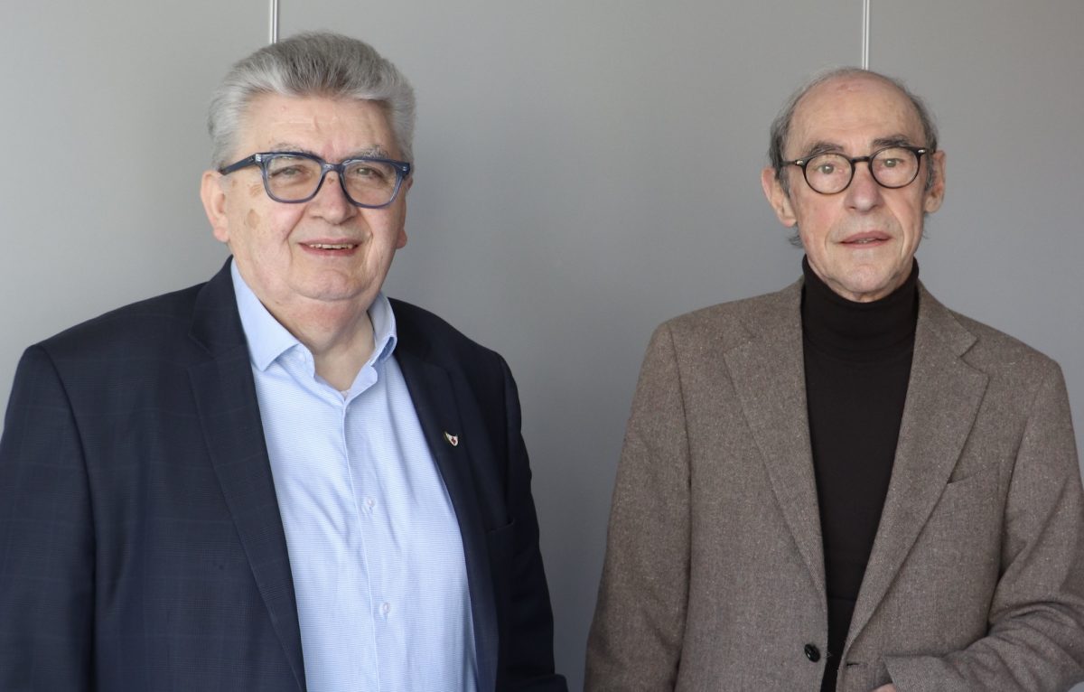 Christian Jacquet et Claude Ravier, médiateurs de l'Ursaaf FC. © URSSAF FC