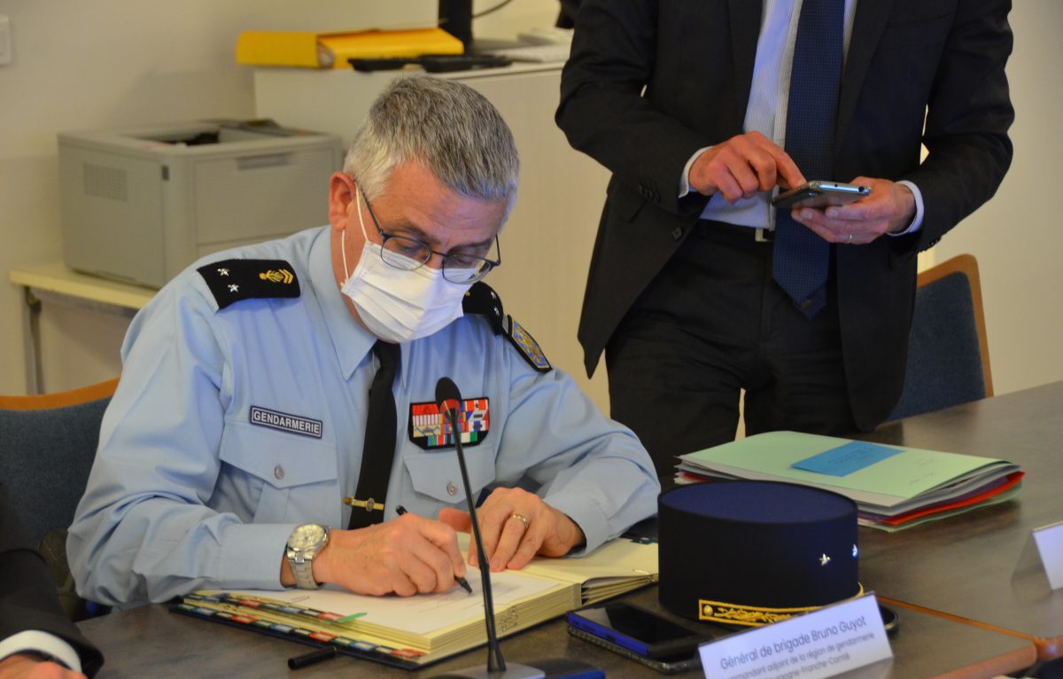 Bruno Guyot, commandant-adjoint de la région de gendarmerie BFC © Valentin Loisel