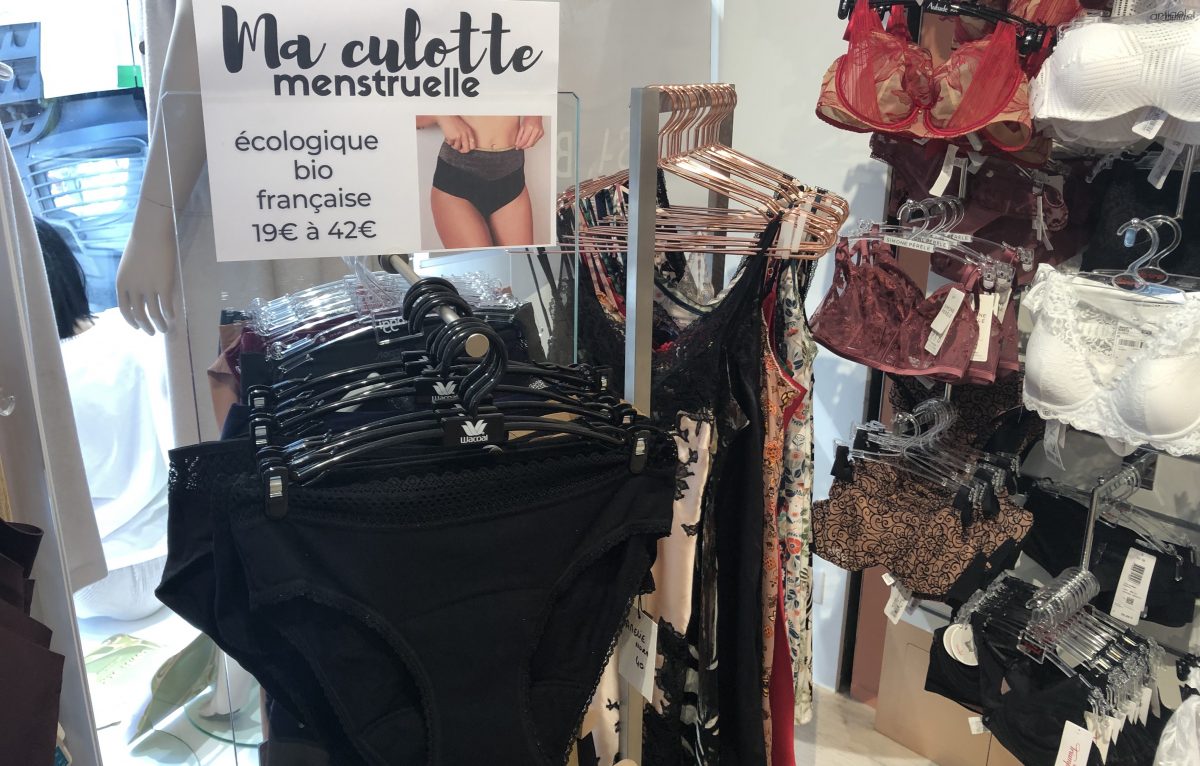 Les culottes menstruelles disponibles chez Eve Boutique. © Alexane Alfaro
