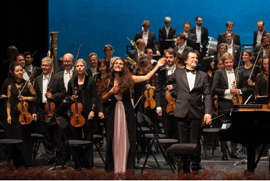 Shéhérazade avec l’Orchestre de la Radio de Francfort et Anna Vinnitskaya au piano, véritable temps fort de cette édition © Festival international de musique